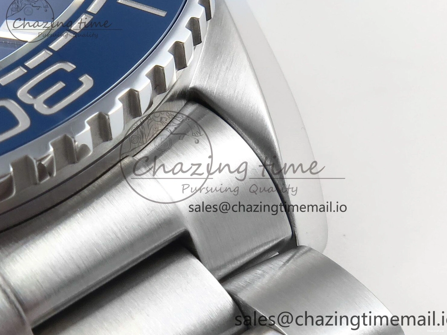 0224 Neat Seamaster Planet Ocean 600M 43.5mm SS SCF 1:1 Best Edition Blue Dial on SS Bracelet A8900 Super Clone 7684